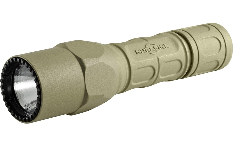 Surefire G2X Pro Flashlight, Dual-Output LED, 15/600 Lumens, Constant-On Click-Type Tailcap Switch, Tan G2X-D-TN