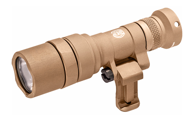 Surefire M340C Scout Pro Flashlight, LED, 500 Lumens, Tan Finish, 1913 Picatinny Mount installed, MLOK Mount included, Z68 On/Off Tailcap M340C-TN-PRO