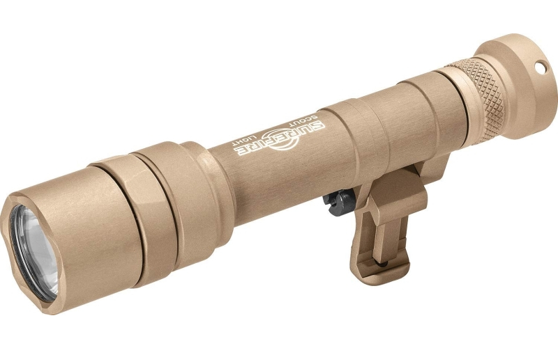 Surefire M640U Scout Pro Flashlight, LED, 1000 Lumens, Tan Finish, 1913 Picatinny Mount installed, MLOK Mount included, Z68 On/Off Tailcap M640U-TN-PRO