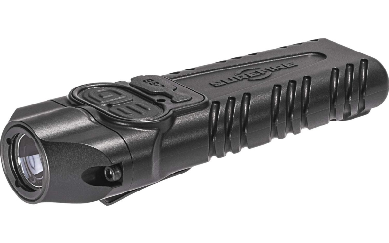 Surefire STILETTO, Flashlight, High 1,000 Lumens, Medium 300 Lumens, Low 25 Lumens, Tactical Switch with Optional Strobe, Programmable, Black Mil-Spec Hard Anodized Aluminum Body, Black Melonite Coated Pocket Clip PLR-B