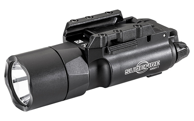 Surefire X300 Turbo, Weapon Light, White LED, 650 Lumens, Fits Picatinny and Universal, 66,000 Candela, Lever Latch Attachment, For Pistols, Matte Finish, Black, 2x CR123 Batteries Included X300T-A
