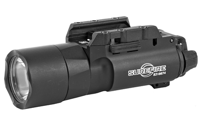 Surefire X300 Ultra, Weapon Light, White LED, 1000 Lumens, Fits Picatinny and Universal, For Pistols, Black, 2x CR123 Batteries X300U-A