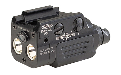 Surefire XR2-A-RD, Rechargeable Weapon Light w/Laser, Fits Pistol and Picatinny Rails, 800 Lumens, Red Laser, Anodized Finish, Black XR2-A-RD