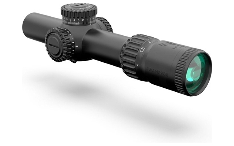 Swampfox Optics Warhorse 1-6x24mm ffp illuminated green dragoon moa black