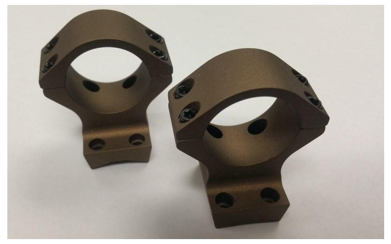 Talley 30mm x-bolt (20 moa long/magnum action) (low) (burnt bronze)