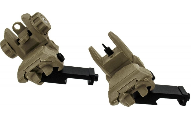 Ar15 45 degree/low profile polymer flip up sights w/dual ape