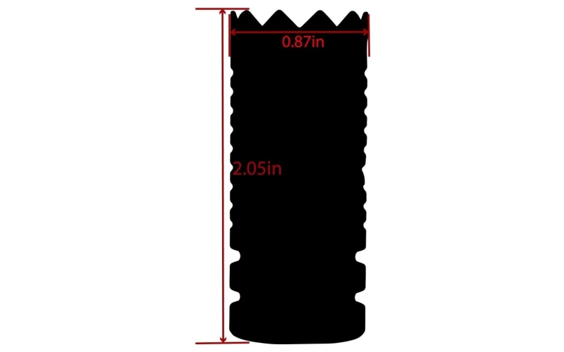 Tacfire .308 5/8''x24 thread crown style muzzle brake black oxide