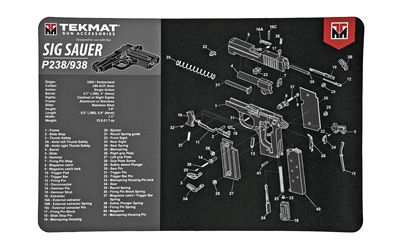 TEKMAT PISTOL MAT SIG P238 BLK