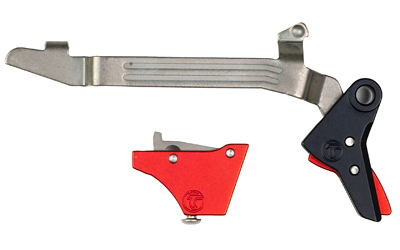 Timney Triggers Timney Triggers, Alpha Competition Trigger, Anodized Finish, Red, Fits Large Frame GLOCK Gen 3 & Gen 4 - G20, G21, G29, G30, G40, G41 ALPHA GLOCK 3-4-LARGE-RED