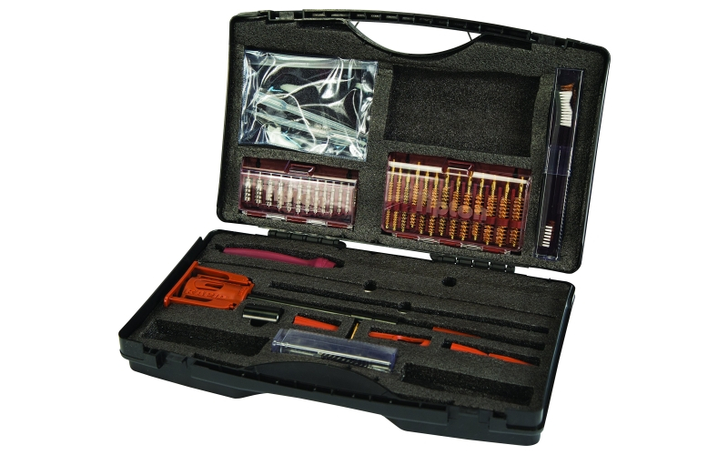 Tipton Ultra Cleaning Kit, Includes 3 Piece Stainless Steel Rod, Deluxe Bore Guide Kit, 13 Piece Ultra Jag Set with Case, 13 Piece Best Bore Brush Set with Case, 2 General Purpose Brushes, AR-15 Bolt Carrier and Action Brushes, 4 Polymer Cleaning Picks, Carry Case 554400
