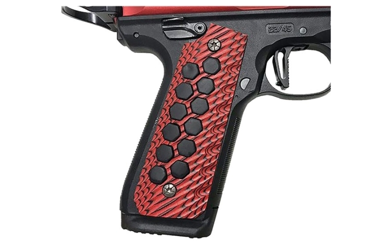 Tandemkross Hivebrid   g10 panel grips for ruger~ mkiv~ 22/45~ red