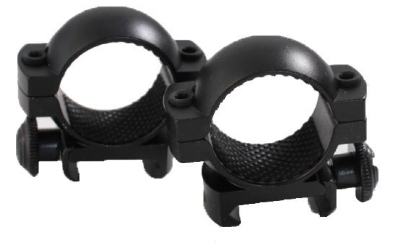 Aluminum scope rings fits weaver style bases 1in med top bottom matte black