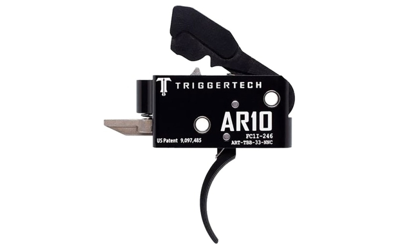 TriggerTech Ar .308 adaptable trigger black curved two-stage