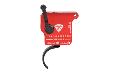 TriggerTech Trigger, 0.3-2.0LB Pull Weight, Fits Remington 700, Diamond Curved Clean Trigger, Right Hand, Adjustable, Black Finish, Includes Installation Tools, Instruction Book, & TriggerTech Patch R70-SRB-02-TNC
