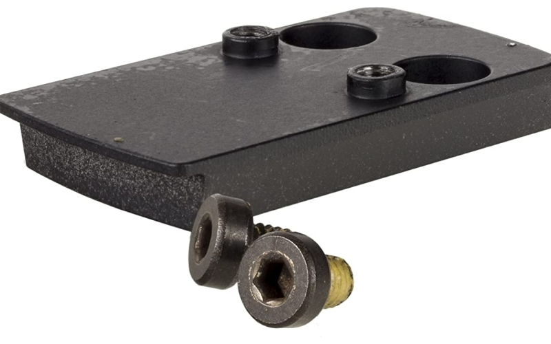 Trijicon RMRcc, Adapter, Fits S&W M&P Shield OR, Springfield Hellcat OSP, Glock 43X MOS and 48MOS, Black Color AC32092