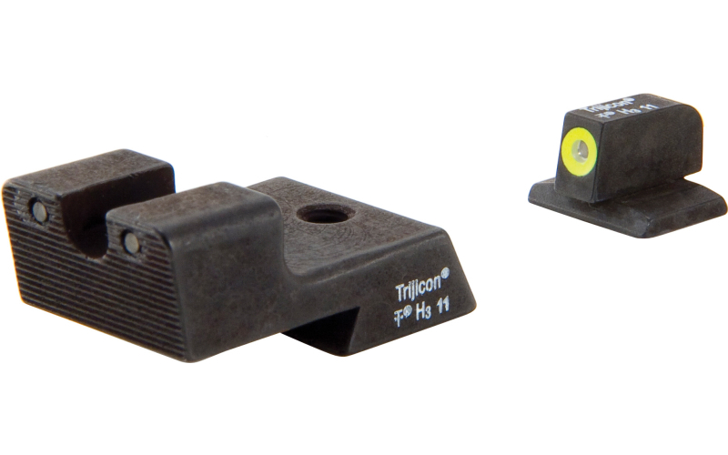 Trijicon HD Tritium Sight, Fits Colt Novak Style 1911 Models, Yellow Outline CA128Y-600529