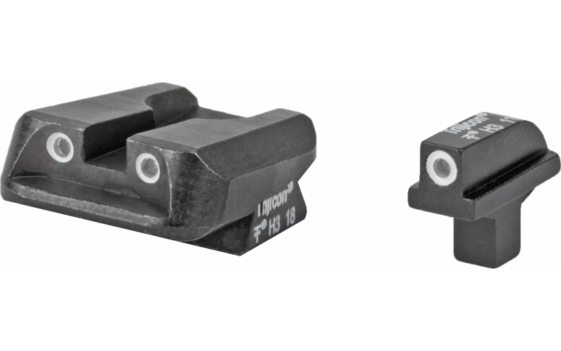 Trijicon Tritium Night Sight, Fits 1911 Government/Commander 3 Dot, Novak Rear CA26-600170