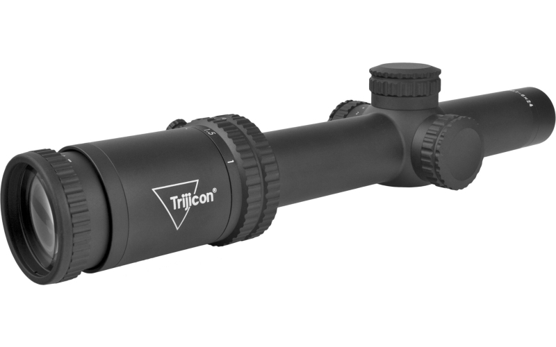 Trijicon Credo 1-6x24mm Second Focal Plane Riflescope with Green BDC Segmented Circle .223 / 55gr, 30mm Tube, Matte Black, Low Capped Adjusters CR624-C-2900016