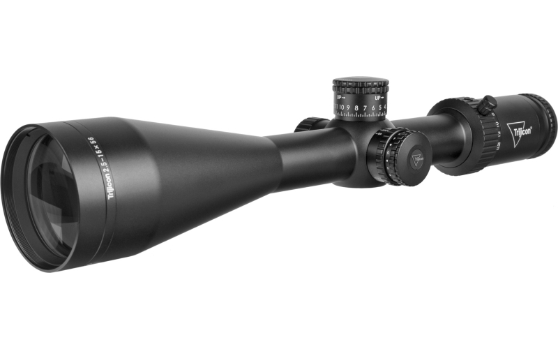 Trijicon Credo HX 2.5-15x56mm Second Focal Plane Riflescope with Red MOA Center Dot, 30mm Tube, Satin Black, Exposed Elevation Adjuster with Return to Zero Feature CRHX1556-C-2900035