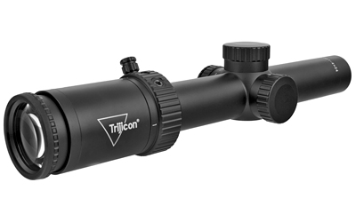 Trijicon Credo HX 1-4x24mm Second Focal Plane Riflescope with Red Standard Duplex, 30mm Tube, Satin Black, Low Capped Adjusters CRHX424-C-2900009