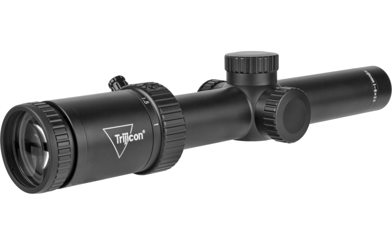 Trijicon Credo HX 1-6x24mm Second Focal Plane Riflescope with Red LED Dot, BDC Hunter Holds .223, 30mm Tube, Satin Black, Low Capped Adjusters CRHX624-C-2900020