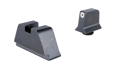 Trijicon Suppressor/Optic Height, Night Sights, White Front with Metal Rear & Green Lamps, Fits GLOCK 17/19/22/23/24/26/27/31/32/33/34/35/39 GL201-C-601136