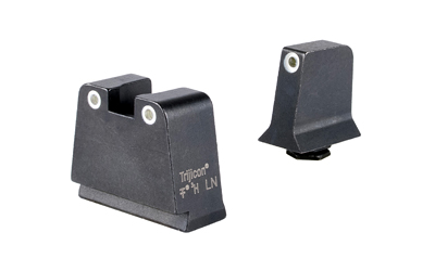 Trijicon Suppressor/Optic Height, Night Sights, White Front with White Rear & Green Lamps, Fits GLOCK 42/43/43X/48 GL243-C-601140