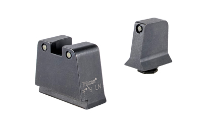 Trijicon Suppressor/Optic Height, Night Sights, Black Front with Black Rear & Green Lamps, Fits GLOCK 42/43/43X/48 GL243-C-601141