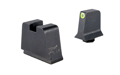 Trijicon Suppressor/Optic Height, Night Sights, Yellow Front with Metal Rear & Green Lamps, Fits GLOCK 42/43/43X/48 GL243-C-601147
