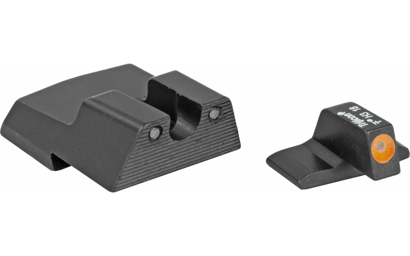 Trijicon HD Night Sights, Fits H&K .45C/.45C Tactical/P30/P30L/VP9 Models, Not Compatible with Optics Ready VP9, Orange Front Outline, Front/Rear HK110O-600601