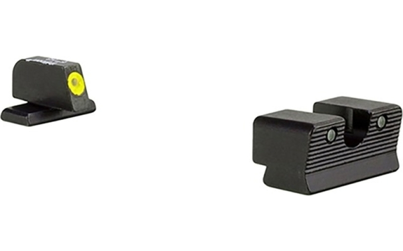 Trijicon Hd xr night sight set-sig sauer 40s&w, 45acp yellow front