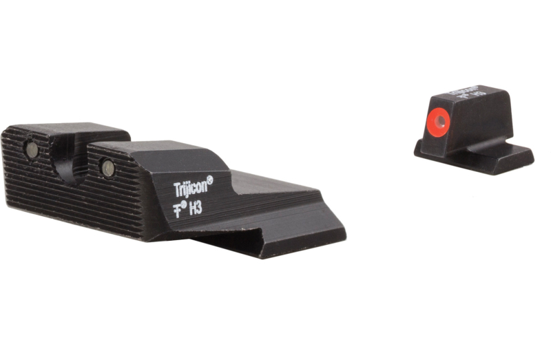 Trijicon Tritium HD XR Night Sight, Smith & Wesson M&P Shield, Orange Front, 3 Dot SA639-C-600856