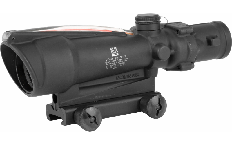 Trijicon ACOG Rifle Scope, 3.5X35, Red Horseshoe Reticle .223, With TA51 Mount, Matte Finish TA11H