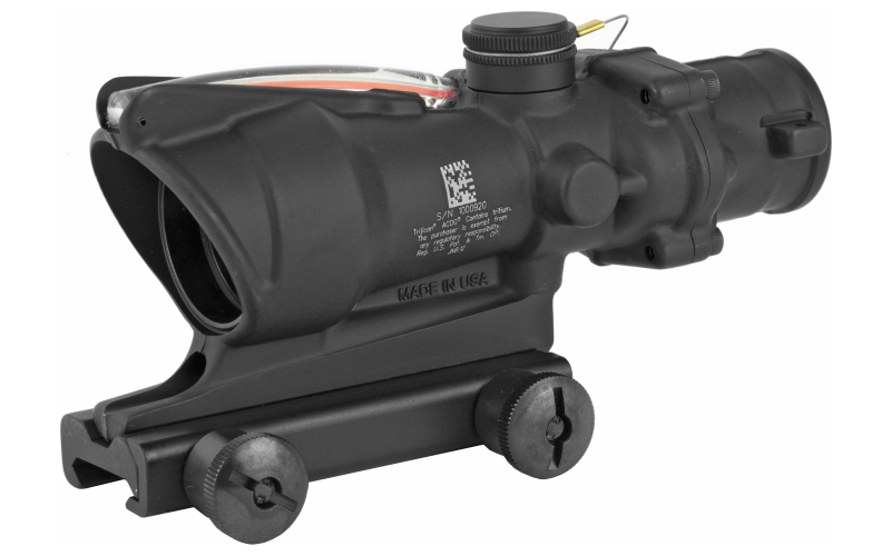 Trijicon ACOG Rifle Scope, 4X32, Red Horseshoe .223 Illuminated Reticle, Includes TA51 Mount, Matte Finish TA31H