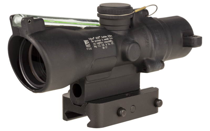 Trijicon ACOG, 3X24mm, Dual Illuminated Green Horseshoe/Dot 223/55 Grain, Includes Q-LOC Mount, Matte Finish, Black TA50-C-400350