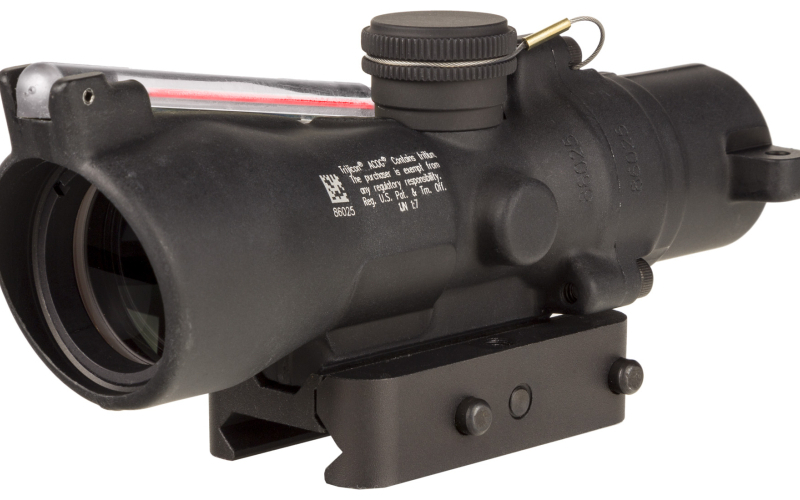 Trijicon ACOG, 3X24mm, Dual Illuminated Red Horseshoe/Dot 7.62X39/123 Grain, Includes Q-LOC Mount, Matte Finish, Black TA50-C-400360