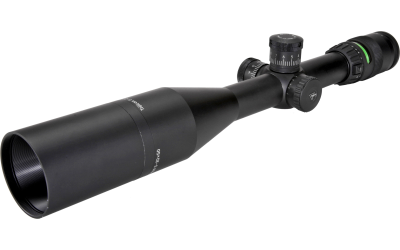 Trijicon AccuPoint Rifle Scope, 5-20X50mm, 30mm, Green Mil-Dot Reticle, 1 Sunshade, 1 Trijicon Sticker, 1 Lenspen, 1 Set of Lens caps, 1 Accupoint Manual, 1 Warranty Card, Matte Finish TR23-2G