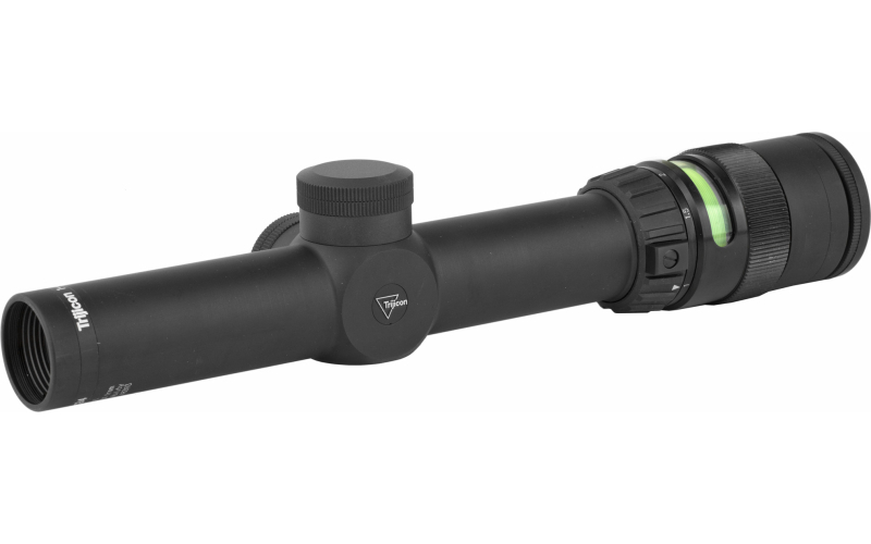Trijicon AccuPoint Rifle Scope, 1-4X24mm, 30mm, Green Triangle, Matte Black Finish TR24G
