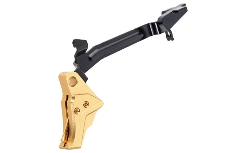 Tyrant Designs, Cnc Llc Itts trigger w/trigger bar for glock g3/g4 gold/gold screw