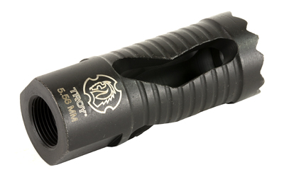 TROY Industries Medieval Muzzle Brake, 5.56 NATO, 1/2X28, Fits AR Rifles, Black Finish SBRA-MED-05BT-00