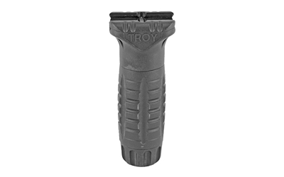 TROY Industries Battle Ax CQB Grip, Fits Picatinny, Lightweight Polymer Design, Waterproof Storage Compartment, and Aggressive Ridged Pattern, Black SGRI-VRT-00BT-00