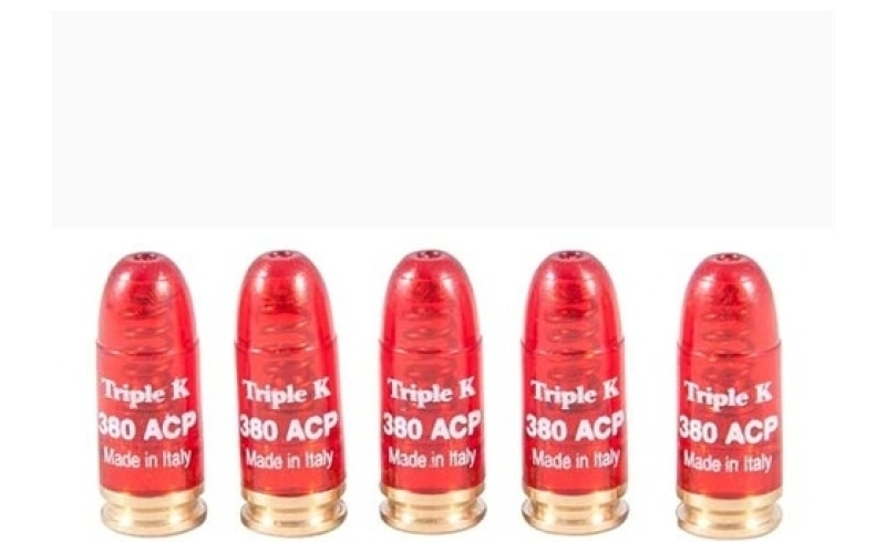 Triple-K .380 auto, 5 caps per pak