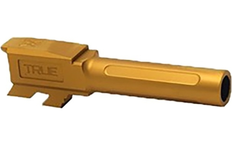 True Precision Non-threaded barrel for glock 43 gold tin