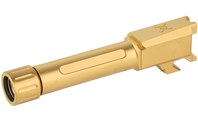 True Precision Barrel, 9MM, Gold Titanium Nitride, Threaded, Fits Springfield Armory Hellcat TP-SHCB-XTG