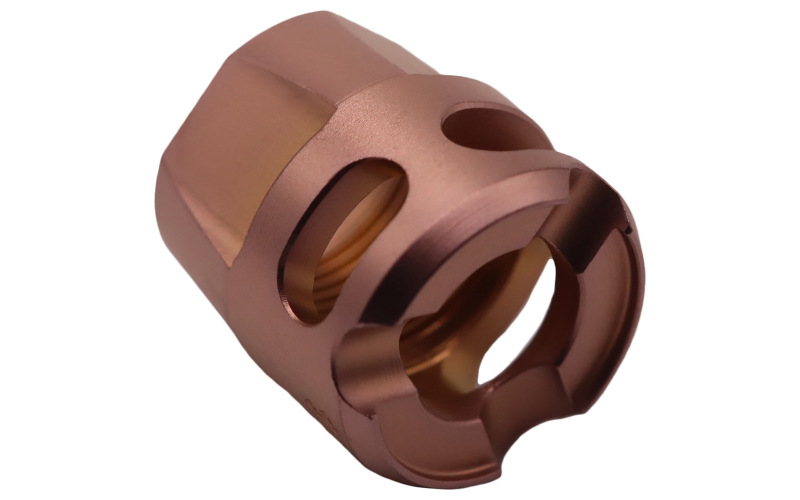 True Precision Y-Micro Comp, Compensator, 9MM, Fits 1/2X28 Threads, PVD Finish, Copper TP-YMICRO-C