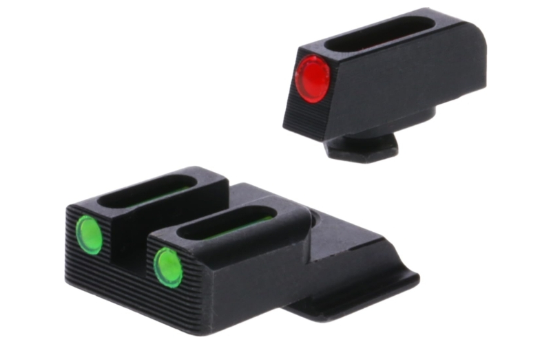 TRUGLO Brite Site Fiber Optic Red Front 3 Dot Sight, Green Rear Sight, Fits S&W Shield 380EZ TG-TG131MP1