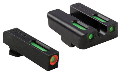 TRUGLO Brite-Site TFX Pro, Sight, Fits GLOCK 17/17L/19/22/23/24/26/27/33/34/35/38/39, Tritium/Fiber-Optic, Day/Night Sight, 24/7 Brightness, Orange Ring on Front Sight TG-TG13GL1PC