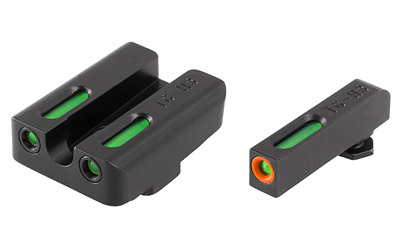 TRUGLO Brite-Site, TFX Pro, Sight, Fits GLOCK 20/21/29/30/31/32, Tritium/Fiber-Optic, Day/Night Sight, 24/7 Brightness, Orange Ring on Front Sight TG-TG13GL2PC