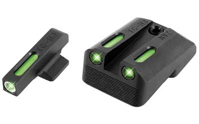 TRUGLO Brite-Site TFX, Sight, Fits 1911 Officer 3", Tritium/Fiber-Optic, Day/Night Sight, 24/7Brightness TG-TG13NV3A