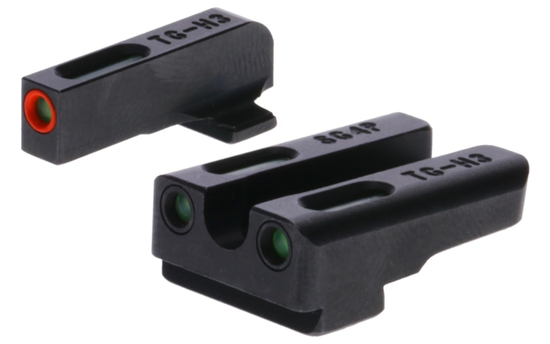 TRUGLO TFX Pro Brite Site Day/Night Sight Set For Sig P365, Front Sight Color Green W/ Orange Focus Lock Ring, Rear Sight Green, Glows In The Dark No Batteries Or Light Exposure Required TG-TG13SG4PC